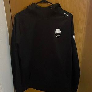 Black Spittin Chiclets Hoodie (Barstool Edition). Size Large